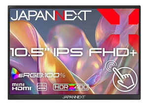 JAPANNEXT �W���p���l�N�X�g �t��HD+�Ή� 10.5�^�^�b�`�p�l���t��/miniHDMI�AUSB-C×2/�u���b�N/�X�s�[�J�[/2�N�ۏ� JN-MD-iET105FP �P�i�w���̂݉i���ꏤ�i�ł���Ε����w���j �N���W�b�g�J�[�h ���