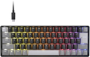 CORSAIR �R���Z�A CLIPPER PRO MINI 60 �z�[�����ʃQ�[�~���O�L�[�{�[�h PBT��F���` �L��RGB �p�� �u���b�N CHR-979101J-JP