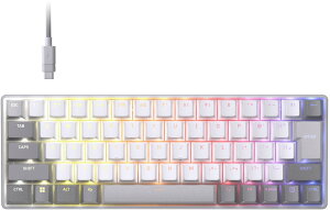 CORSAIR �R���Z�A CLIPPER PRO MINI 60 �z�[�����ʃQ�[�~���O�L�[�{�[�h PBT��F���` �L��RGB �p�� �z���C�g CHR-979111J-JP