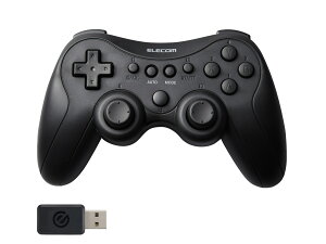ELECOM �G���R�� �Q�[���p�b�h/�����E�L��/XInput/DirectInput/PS�n�z�u/�[�d��/13�{�^��/�u���b�N JC-GP40SBK