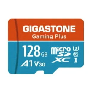 Gigastone microSDXC�J�[�h 128GB SD�J�[�h�P�[�X�t�� UHS-I U1 A1�X�y�b�N Gaming Plus A1U3 GJMX-BC128GA1U3