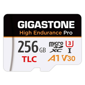 Gigastone microSDXC�J�[�h 256GB ���ϋvPro TLC�`�b�v UHS-I U3 A1 V30�X�y�b�N High Endurance Pro GJMX-256GA1TLC