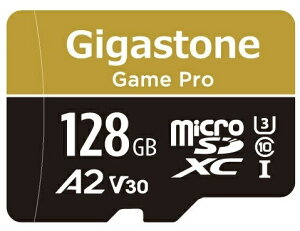 Gigastone Game Pro�V���[�Y microSDXC�J�[�h 128GB Class10 UHS-I U3 V30 A2 �A�_�v�^�t GJMX-128GBA2V30