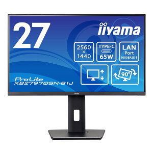 iiyama �юR WQHD�Ή� 27�^�t���f�B�X�v���C/�u���b�N/�X�s�[�J�[/IPS/���~/�s�{�b�g/3�N�ۏ� XB2797QSN-B1J