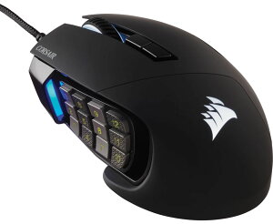 CORSAIR �R���Z�A SCIMITAR RGB ELITE ���w�� MOBA/MMO �Q�[�~���O�}�E�X CH-9304211-AP