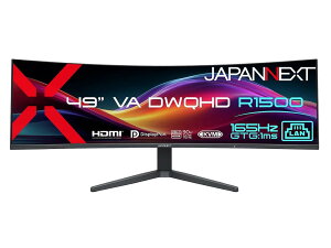 JAPANNEXT �W���p���l�N�X�g DWQHD�Ή� 49�^�Q�[�~���O�Ȗʉt���f�B�X�v���C/�u���b�N/�X�s�[�J�[/2�N�ۏ� JN-49V165DQ-HSC9-L �P�i�w���̂݉i���ꏤ�i�ł���Ε����w���j �N���W�b�g�J�[�h ���