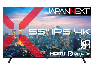 JAPANNEXT �W���p���l�N�X�g 4K�Ή� 55�^�t���f�B�X�v���C/HDMI×2�ADP×2/�u���b�N/�X�s�[�J�[/5�N�ۏ� JN-IPS55U-H5 �P�i�w���̂݉i���ꏤ�i�ł���Ε����w���j ����n�� �N���W�b�g�J�[�h ���