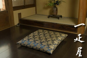 緞子 ( 一重蔓 ・ 牡丹唐草 )座布団カバー 65×69cm ※夫婦判