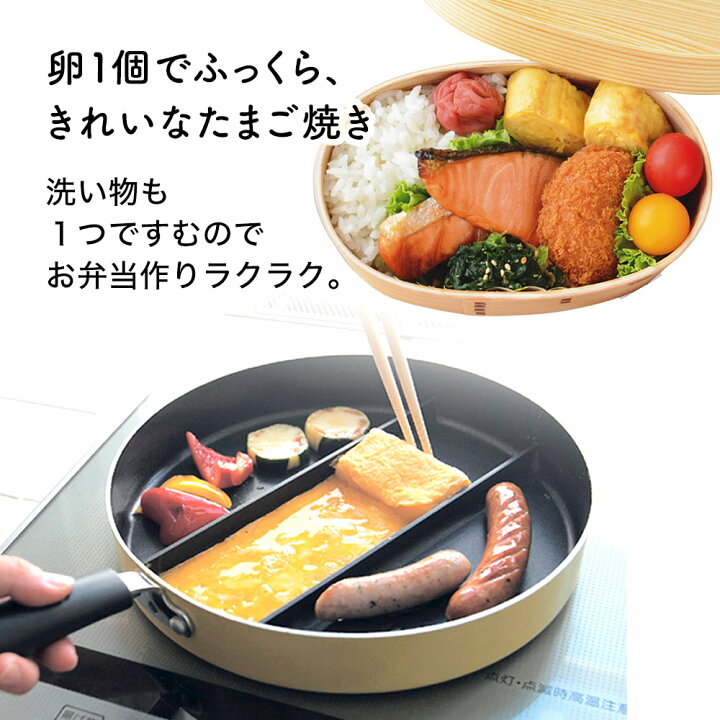 楽天市場】【レビュー特典】 センターエッグトリプルパン 仕切り付き 