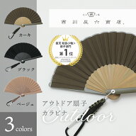 【メール便】 アウトドア扇子 カラビナ 西川庄六商店 和雑貨 レディース メンズ 扇子 せんす 和 雑貨 プ…