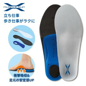 【公式】インソール アーチサポート 機能性 安全靴 作業靴 長靴 立ち仕事 土踏まず サポート 偏平足 疲れにくい 中敷き メンズ レディース 蒸れない 抗菌 防臭 ウォーキング ゴルフ マッスルスーツ PRO INSOLE プロインソール イノフィス