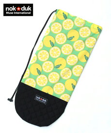 nokduk テニスラケットケース テニスラケット カバー テニスラケット バッグ レモン緑 スマートでコンパクト（2本可） ソフトケース ショルダー ラケット バッグ テニス テニスラケット ソフトカバー