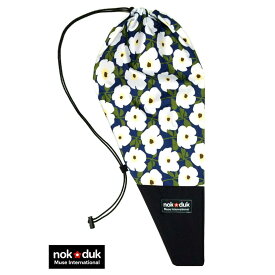 nokduk テニスラケットケース テニスラケット カバー テニスラケット バッグ ホワイトフラワー スマートでコンパクト テニスソフトケース ショルダー ラケット バッグ テニス テニスラケット ソフトカバー