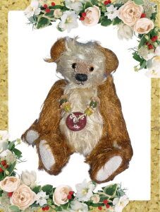 テディベア キット モラビラ レッドブラウン&ベージュ モヘア 手作りキット ぬいぐるみキット ミューズ 型紙 材料セット ジョイント