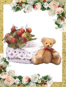 テディベア キット オレンジイエロー モヘア 手作りキット ぬいぐるみキット ミューズオリジナル 型紙 材料セット オリジナル