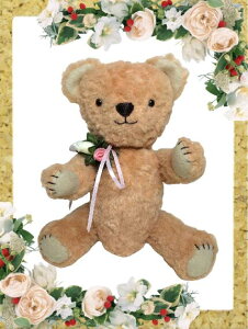 ぬいぐるみキット テディベアキット ライトブラウン アクリル 手作りキット ミューズインターナショナル 型紙 材料セット プラスチックジョイント プラスチックアイ