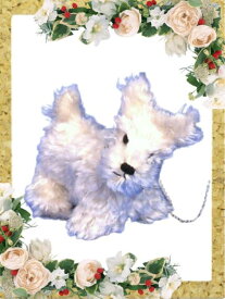 犬のキット 白テリア アニマルキット イヌ いぬ ドッグ 型紙 作り方説明書付き パターン ぬいぐるみ資材 ぬいぐるみ材料 ぬいぐるみ型紙