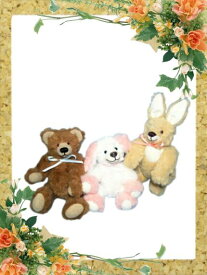 テディベア うさぎ 羊 3体お得セット キット アクリル ぬいぐるみキット 手作りキット 可愛い3体セット キット ミューズ　型紙 作り方説明書付き 材料セット