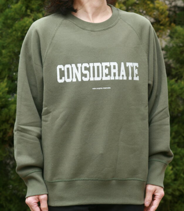 楽天市場】（アメリカーナ）CONSIDERATEクルー（オリーブ）送料無料  