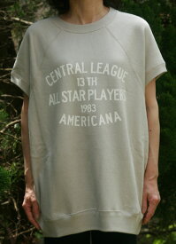 （アメリカーナ）CENTRAL　カットソー（ベージュ）送料無料レディース　フリーサイズ　裏毛