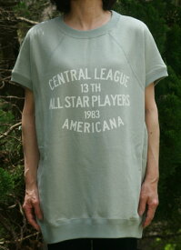 （アメリカーナ）CENTRAL　カットソー（セージ）送料無料レディース　フリーサイズ　裏毛