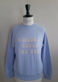 （アメリカーナ）CRUSHクルー（サックス）送料無料レディース　ノーマル丈　フリーサイズ　裏パイル　フロッキープリント