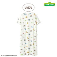 ジェラートピケ gelato pique SESAME STREET 総柄ワンピース pwco261342 ジェラピケ セサミストリート コ…