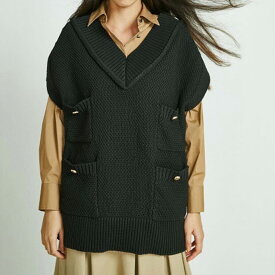 SALE40%OFF ダブルスタンダードクロージング DOUBLE STANDARD CLOTHING DSC / Vネックニットベスト 0209120231 レディース トップス