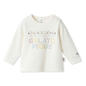 (超ポイントバック祭P最大10倍)ジェラートピケ ベビー gelato pique BABY PEANUTS PUPPIES ワンポイントロンT pbct259198 パジャマ ロングTシャツ スヌーピー カットソー 部屋着 ジェラピケ 出産祝い ギフト 贈り物 プレゼント セレクトショップムー【P10】