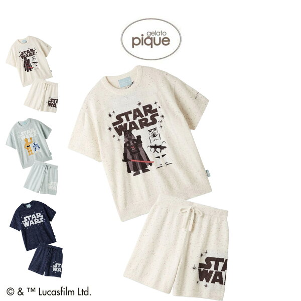 SALE30%OFF ジェラートピケ gelato pique STAR WARS レディース スムーズィーキャラクタージャガードプルオーバー&ショートパンツセット pwnt262010set pwnp262011 スターウォーズ コラボ パジャマ 上下セット 部屋着 ジェラピケ