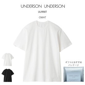 UNDERSON UNDERSON アンダーソンアンダーソン UU990T uumct249001 Tシャツ トップス レディース メンズ ユニセックス 和紙 コットン 半袖 蒸れにくい セレクトショップムー【S10】