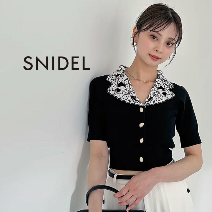楽天市場】スナイデル SNIDEL Sustainableエンブロイダリープル 