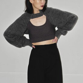 (予約)TODAYFUL トゥデイフル Melange Sleeve Knit メランジスリーブニット 12420504(9月下旬以降入荷) 2024秋冬 トップス 羽織 レディース