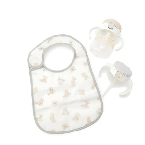 ジェラートピケ ベビー gelato pique BABY スタイ付きステップアップマグセットR pbgg229007 ベイビー グッズ 食器 くま 出産祝い ギフト 誕生日 プレゼント