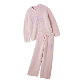 ジェラートピケ gelato pique パウダースリーピーロゴジャガードプルオーバー＆ロングパンツセット pwnt255040 ジェラピケ ルームウェア 上下セット 部屋着 パジャマ レディース 2025冬 ギフト プレゼント セレクトショップムー