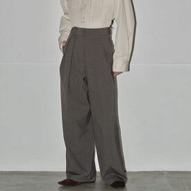 (予約)トゥデイフル TODAYFUL Doubletuck Smooth Trousers ダブルタックスムーストラウザーズ 12420704 (8月下旬以降入荷) 2024秋冬 レディース ボトムス ワイドシルエット セレクトショップムー(クーポン使用不可)