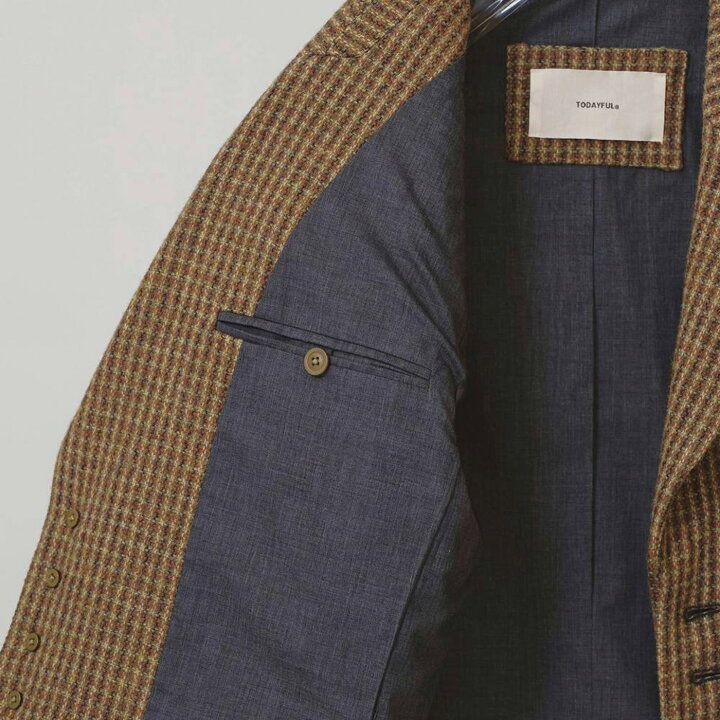 楽天市場】(予約) TODAYFUL トゥデイフル Wool100% Check Jacket 