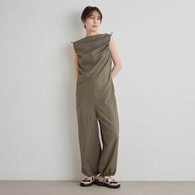 SALE40%OFF emmi atelier エミ アトリエ オーシャンリサイクルオールインワン 13wfo234017 レディース ノースリーブ 2WAY 前後リバーシブル ドロストシャーリング REAMIDE 夏コーデ 秋コーデ セレクトショップムー