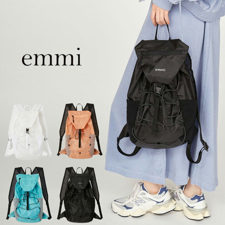 エミ アトリエ emmi atelier 撥水パッカブルライトバックパック 楽天市場】エミ アトリエ emmi atelier 撥水パッカブルライトバックパック 13wgb249303 レディース BAG リュック 軽量  デイリー アウトドア スポーティ : セレクトショップ ムー