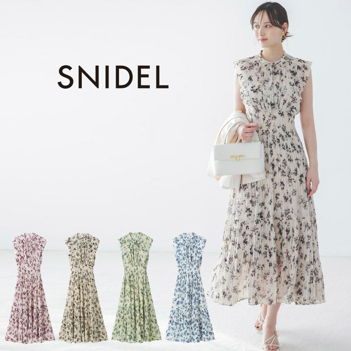 楽天市場】スナイデル SNIDEL Sustainableフリルワンピース swfo261069 