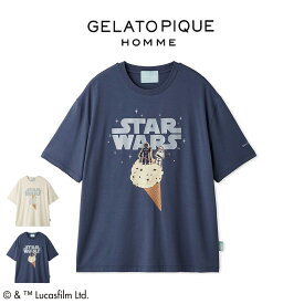 ジェラートピケ オム GELATO PIQUE HOMME STAR WARS メンズ ワンポイントTシャツ pmct262211 スターウォーズ コラボ ジェラピケ パジャマ ルームウェア 部屋着
