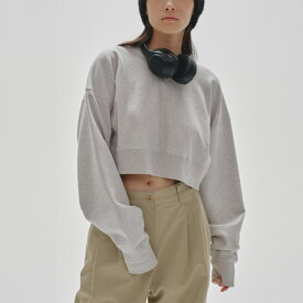 TODAYFUL トゥデイフル Cropped Sweat Pullover クロップドスウェットプルオーバー 12410603(10月下旬以降入荷) トップス カジュアル コットン レディース 2024冬 2024winter セレクトショップムー