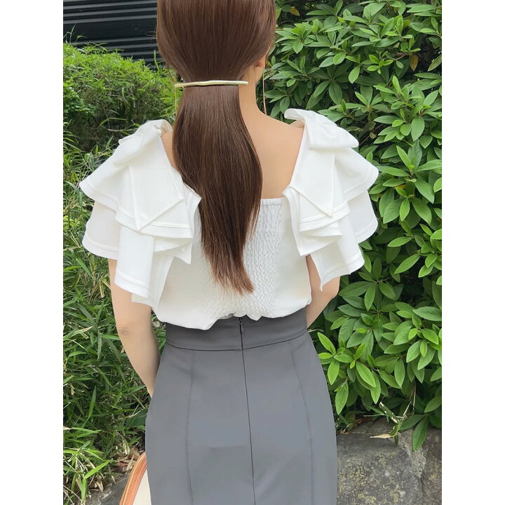 楽天市場】SALE40%OFF スナイデル SNIDEL スクエアスリーブブラウス 