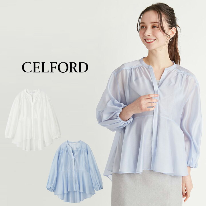 楽天市場】SALE50%OFF セルフォード CELFORD シアーフレアブラウス 