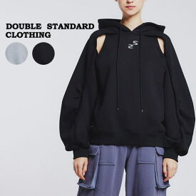 (期間限定ポイント10倍)DOUBLE STANDARD CLOTHING ダブルスタンダードクロージング ESSENTIAL / カットアウトフーディー 2508110241 レディース ダブスタ トップス ベーシック スポーティー 大人カジュアル モード 2024春 セレクトショップムー【S10】