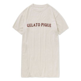 gelato pique ジェラートピケ スムーズィーロゴジャガードワンピース pwno241050 ジェラピケ レディース ルームウェア ひざ丈 部屋着 パジャマ 半袖 新生活 ギフト プレゼント 2024春 セレクトショップムー