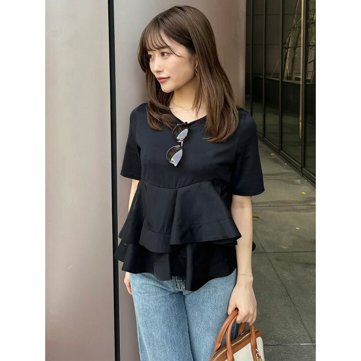 楽天市場】スナイデル SNIDEL 異素材ペプラムTシャツ swct252126 