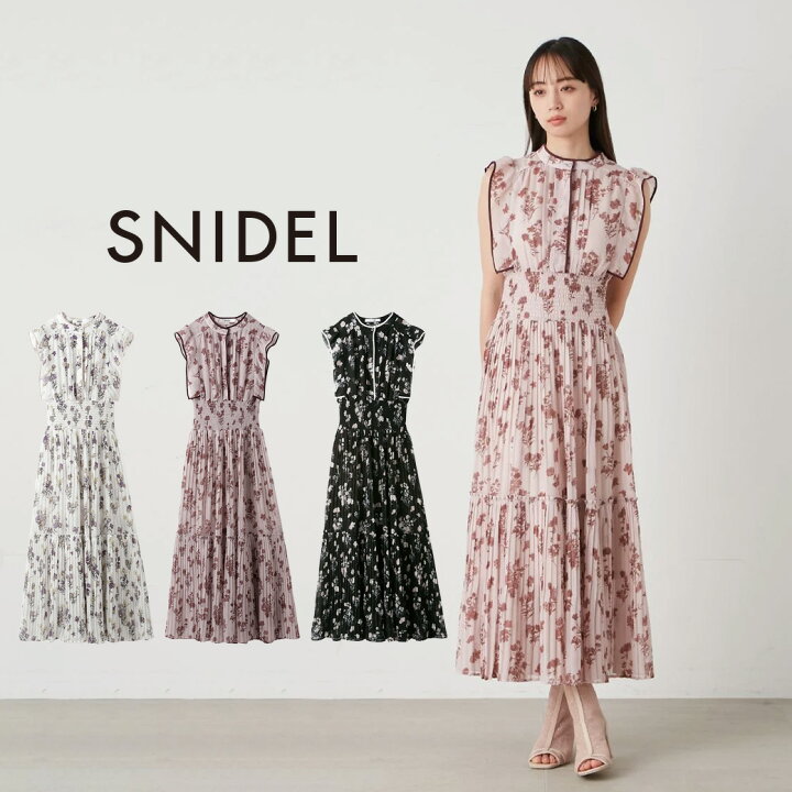 楽天市場】SNIDEL スナイデル Sustainableバイカラープリーツ 
