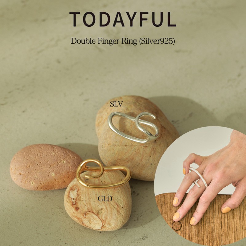 楽天市場】TODAYFUL トゥデイフル Double Finger Ring(Silver925