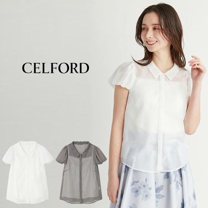 楽天市場】SALE40%OFF セルフォード CELFORD 襟付きキャップスリーブ 